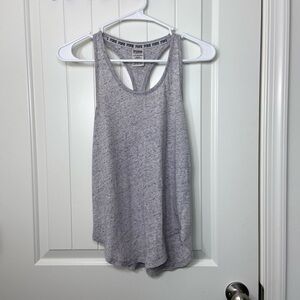 EUC PINK Victoria’s Secret women’s grayish speckled racerback active tank top XS
